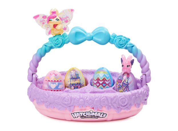 خانواده 6 تایی هچیمال بهاری Hatchimals Spring در سبد, image 