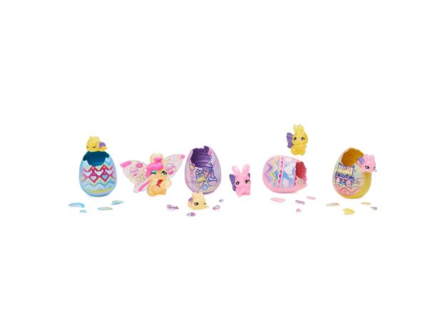 خانواده 6 تایی هچیمال بهاری Hatchimals Spring در سبد, image 4