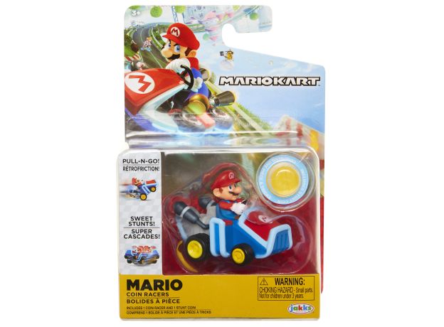ماشین و فیگور سوپر ماریو همراه با سکه طلایی, تنوع: 69278-Mario, image 