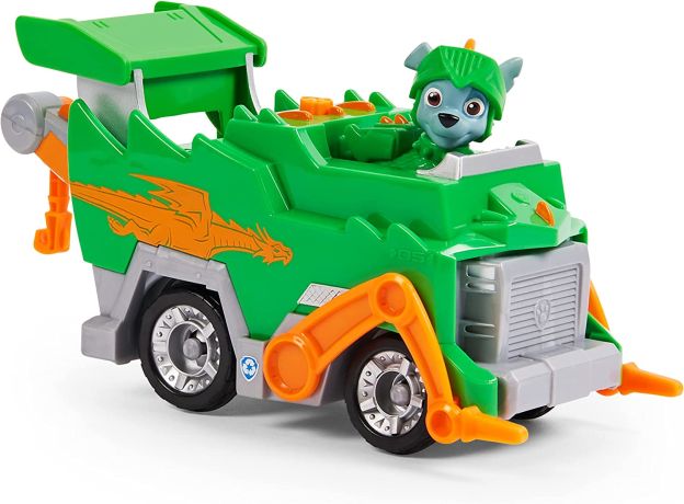 ماشین و فیگور راکی سگ ‌های نگهبان Paw Patrol سری Rescue Knight, تنوع: 6062181-Rocky, image 5