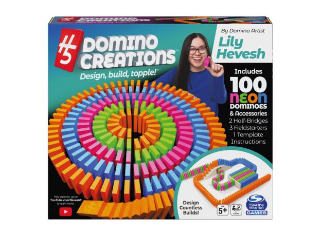 بازی دومینو 100 قطعه‌ای نئون از Lily Hevesh هنرمند شماره 1 دومینو جهان, تنوع: 6062357-Domino Deluxe 1, image 7