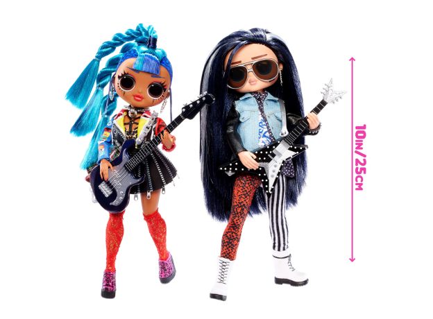 عروسک 2 تایی LOL Surprise سری OMG Remix مدل Rocker Boi و Punk Grrrl, image 4