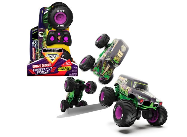 ماشین کنترلی تعادلی Monster Jam مدل Grave Digger با مقیاس 1:15, image 