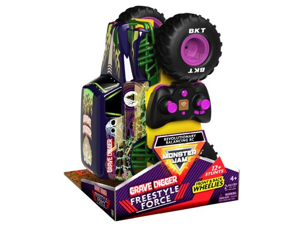 ماشین کنترلی تعادلی Monster Jam مدل Grave Digger با مقیاس 1:15, image 11