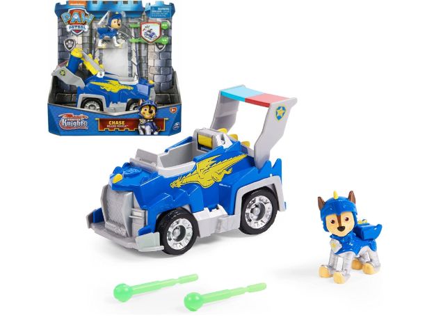 ماشین و فیگور چیس سگ‌ های نگهبان Paw Patrol سری Rescue Knight, تنوع: 6062181-Chase, image 