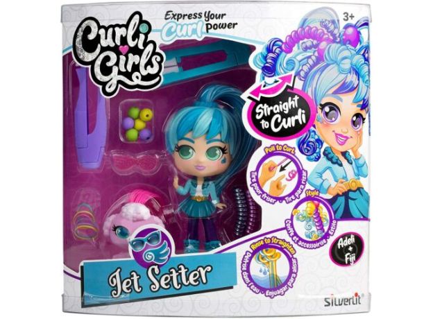 عروسک های مو جادویی Curli Girls مدل Jet Setter, image 