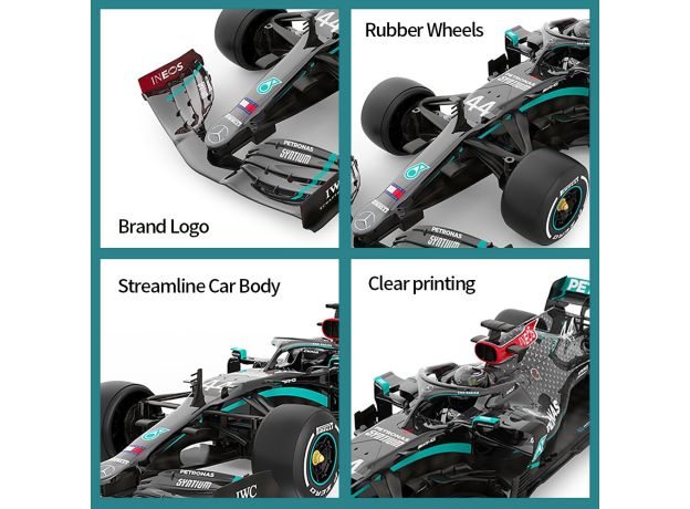 ماشین کنترلی مرسدس بنز F1 راستار با مقیاس 1:12, تنوع: 98400-Mercedes AMG F1, image 2