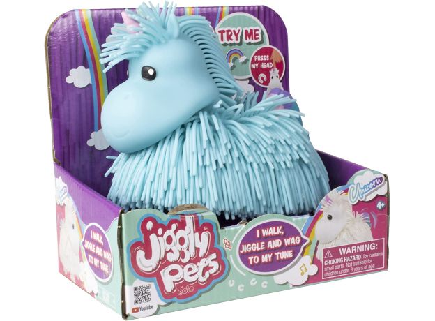 یونیکورن موزیکال Jiggly Pets مدل آبی, تنوع: JP002-Blue, image 