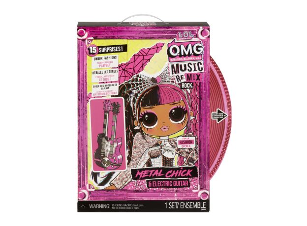 عروسک LOL Surprise سری OMG Remix مدل Metal Chick and Electric Guitar, تنوع: 577539-Metal Chick, image 4