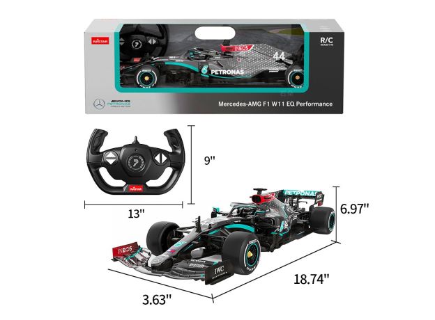 ماشین کنترلی مرسدس بنز F1 راستار با مقیاس 1:12, تنوع: 98400-Mercedes AMG F1, image 3