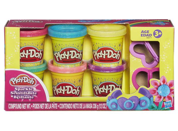 پک 6 تایی خمیربازی درخشان Play Doh, image 