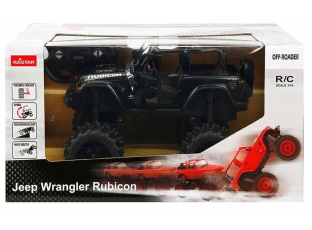 ماشین کنترلی آفرودی Jeep Wrangler JL مشکی راستار با مقیاس 1:14, تنوع: 79410-Black, image 2