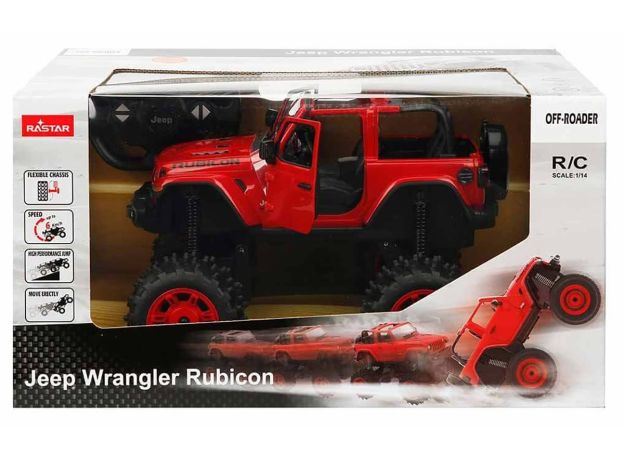 ماشین کنترلی آفرودی Jeep Wrangler JL قرمز راستار با مقیاس 1:14, تنوع: 79410-Red, image 2