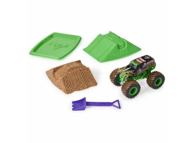 ماشین Monster Jam Dirt مدل Grave Digger همراه با Kinetic Sand, image 3