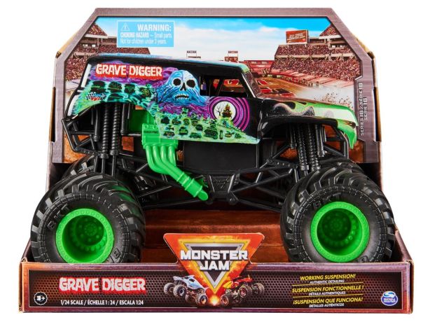 ماشین Monster Jam مدل Grave Digger با مقیاس 1:24, تنوع: 6056371-Grave Digger, image 