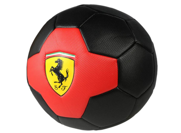 توپ فوتبال Ferrari مدل مشکی قرمز, image 