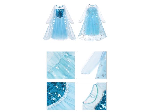 لباس پرنسس السا شنل دار - سایز 15	, سایز: سایز 15, image 11