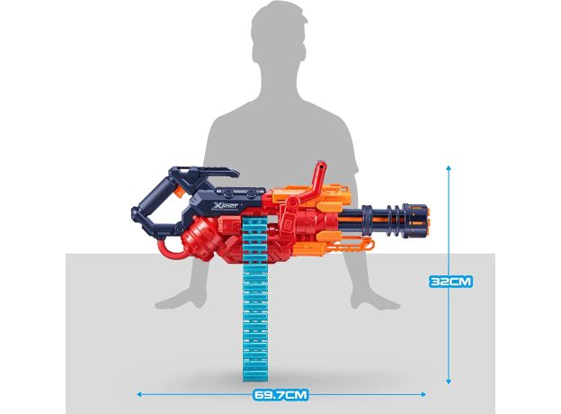 تفنگ‌ ایکس شات X-Shot مدل Crusher قرمز, image 4