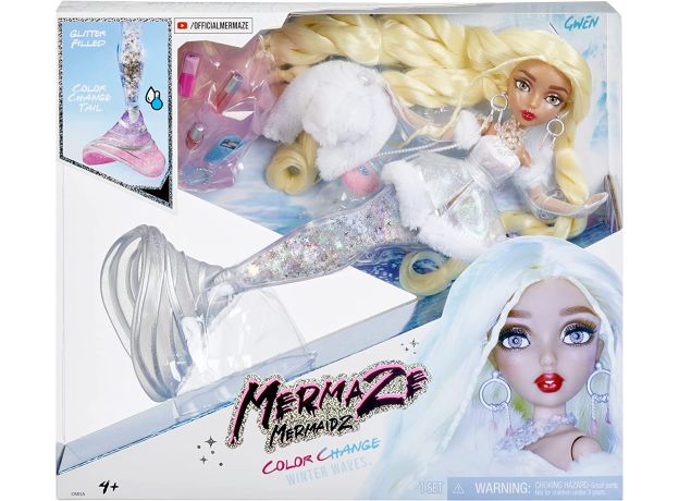 گوئن عروسک پری دریایی Mermaze Mermaidz مدل Winter Waves, تنوع: 585428-gwen, image 