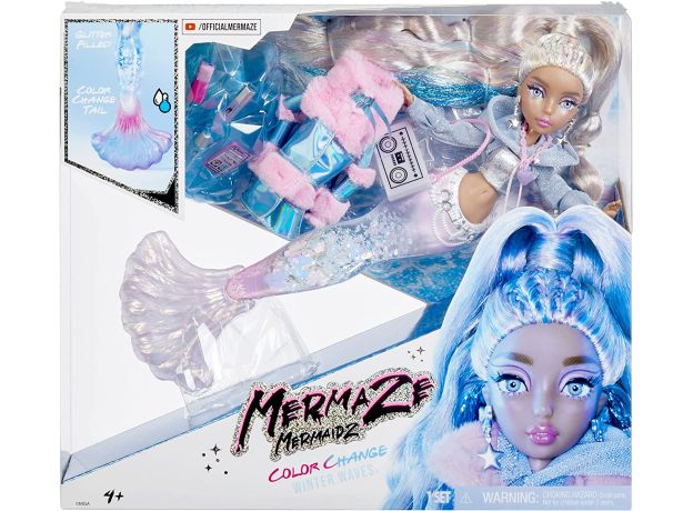 کیشیکو عروسک پری دریایی Mermaze Mermaidz مدل Winter Waves, تنوع: 585435-kishiko, image 