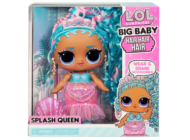 عروسک LOL Surprise سری Hair Hair Hair مدل Splash Queen, تنوع: 579724-Splash Queen, image 