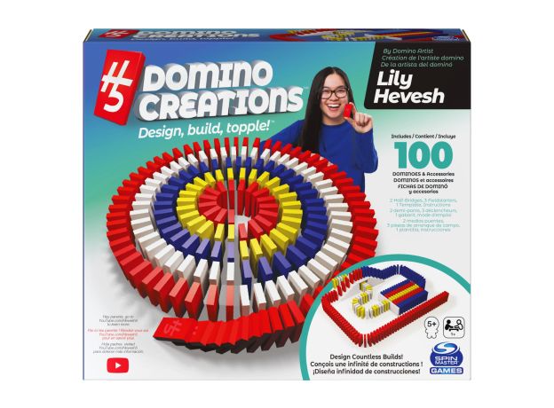 بازی دومینو 100 قطعه‌ای از Lily Hevesh هنرمند شماره 1 دومینو جهان, تنوع: 6062357-Domino Deluxe 2, image 10