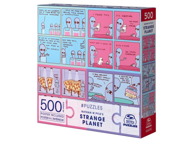 پازل 500 تکه Spin Master سری Strange Planet مدل پیتزا, تنوع: 6065192-Pizza, image 4