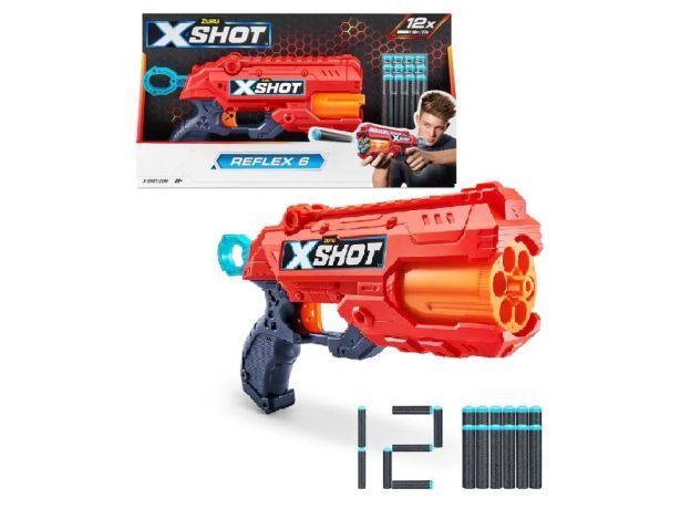 تفنگ ایکس شات X-Shot مدل Reflex 6 قرمز, image 