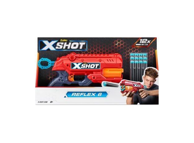 تفنگ ایکس شات X-Shot مدل Reflex 6 قرمز, image 5
