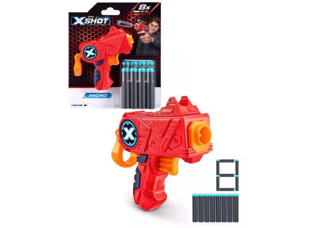تفنگ ایکس شات X-Shot مدل Micro قرمز, image 