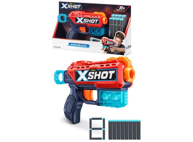 تفنگ ایکس شات X-Shot مدل Kick Back قرمز, image 