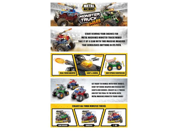 ماشین 21 سانتی Metal Machines سری Monster Truck مدل Bonebreaker, تنوع: 6792-Bonebreaker, image 11