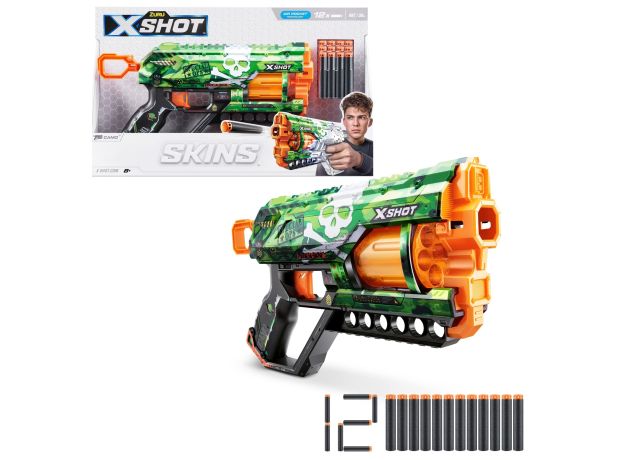 تفنگ ایکس شات X-Shot سری Skins مدل Griefer Camo, تنوع: 36561-Griefer Camo, image 