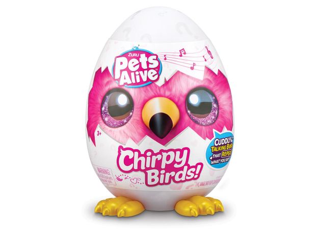 پرنده‌ی سخنگوی سورپرایزی Pets Alive مدل Chirpy Birds, image 