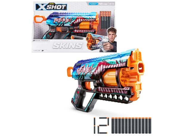 تفنگ ایکس شات X-Shot سری Skins مدل Griefer Shark Thrasher, تنوع: 36561-Griefer Shark Thrasher, image 