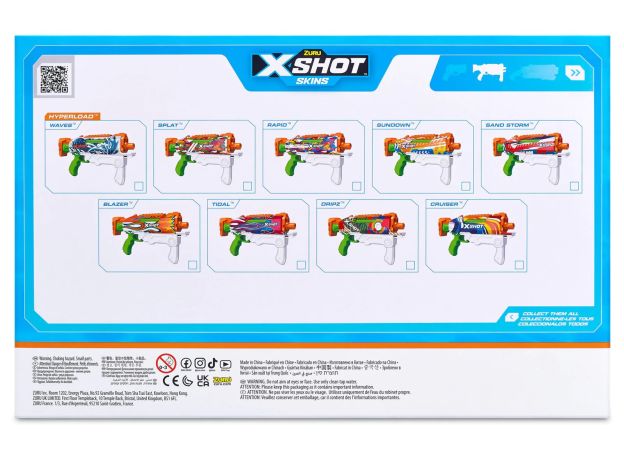تفنگ آبپاش ایکس شات X-Shot سری Skins مدل Waves, image 9