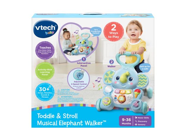 واکر آموزشی فیل کوچولو Vtech, image 