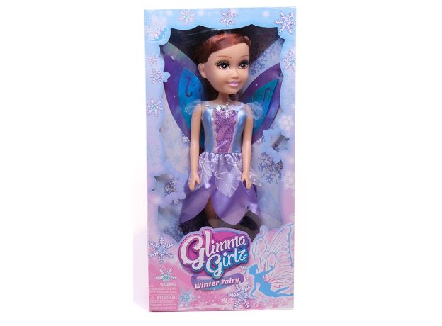 عروسک 45 سانتی پری Glimma Girlz مدل Winter Fairy با لباس بنفش, image 