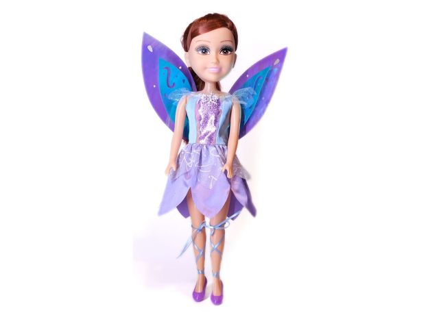 عروسک 45 سانتی پری Glimma Girlz مدل Winter Fairy با لباس بنفش, image 3