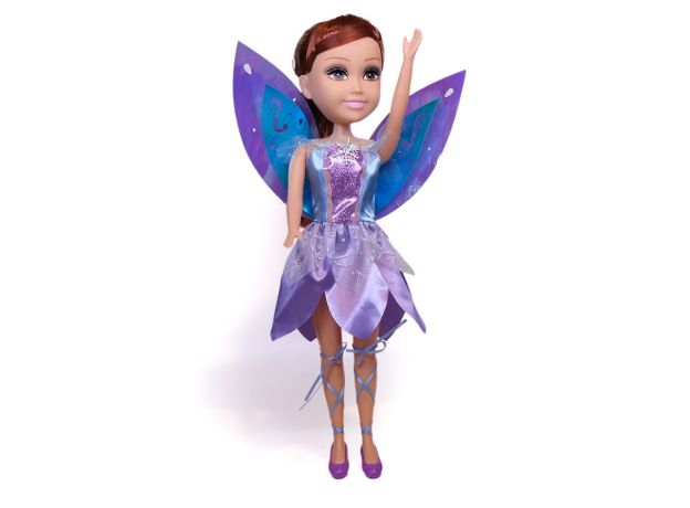 عروسک 45 سانتی پری Glimma Girlz مدل Winter Fairy با لباس بنفش, image 4