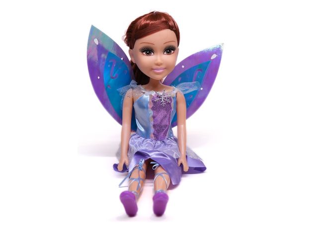 عروسک 45 سانتی پری Glimma Girlz مدل Winter Fairy با لباس بنفش, image 5
