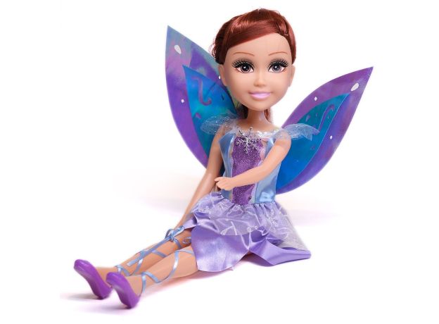 عروسک 45 سانتی پری Glimma Girlz مدل Winter Fairy با لباس بنفش, image 6
