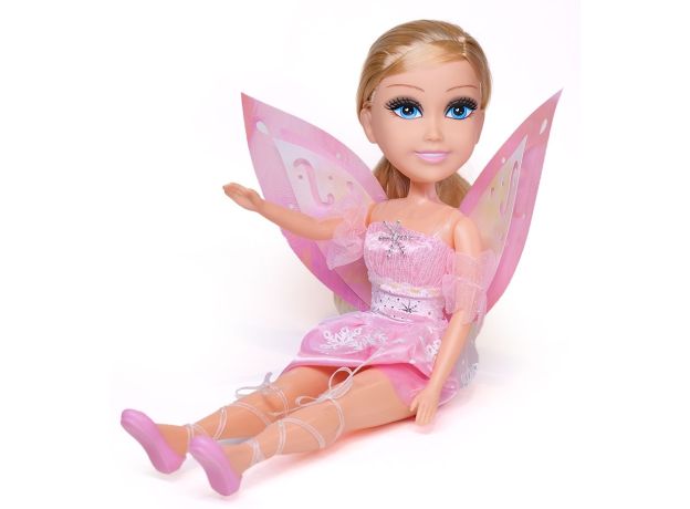 عروسک 45 سانتی پری Glimma Girlz مدل Winter Fairy با لباس صورتی, image 3