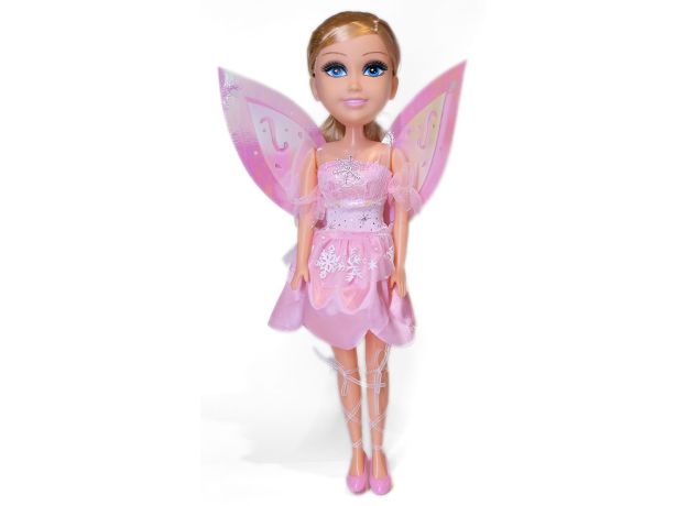 عروسک 45 سانتی پری Glimma Girlz مدل Winter Fairy با لباس صورتی, image 4