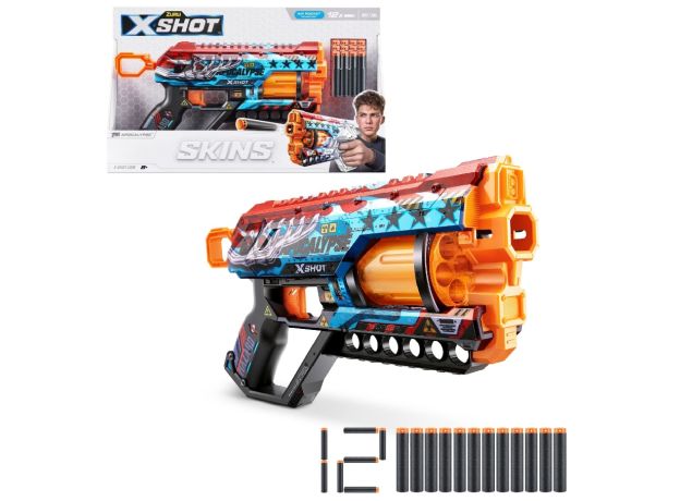 تفنگ ایکس شات X-Shot سری Skins مدل Griefer Apocalypse, تنوع: 36561-Griefer Apocalypse, image 