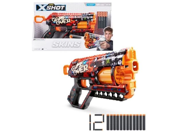تفنگ ایکس شات X-Shot سری Skins مدل Griefer Game Over, تنوع: 36561-Griefer Game Over, image 