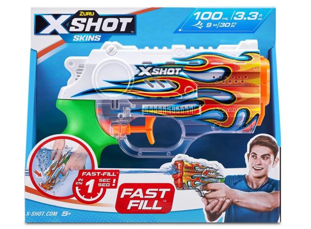 تفنگ آبپاش ایکس شات X-Shot سری Skins مدل Inferno, تنوع: 11853-Inferno, image 