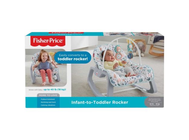 صندلی دو حالته کودک Fisher Price مدل طوسی, image 