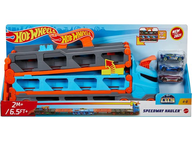 کامیون Hot Wheels سری City مدل Speedway Hauler, image 10