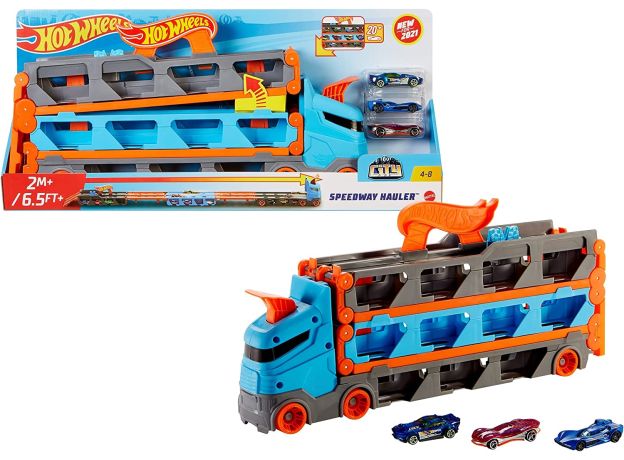 کامیون Hot Wheels سری City مدل Speedway Hauler, image 